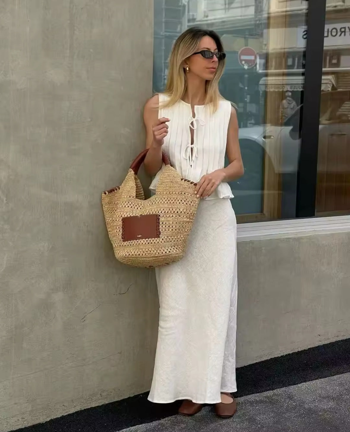 Santorini Breeze Co-Ord Set ( Elegant, leicht, mediterran - perfekt für Sommer-Vibes )
