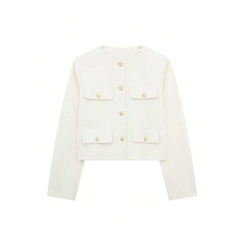 Élise Bouclé Blazer – elegance with golden accents