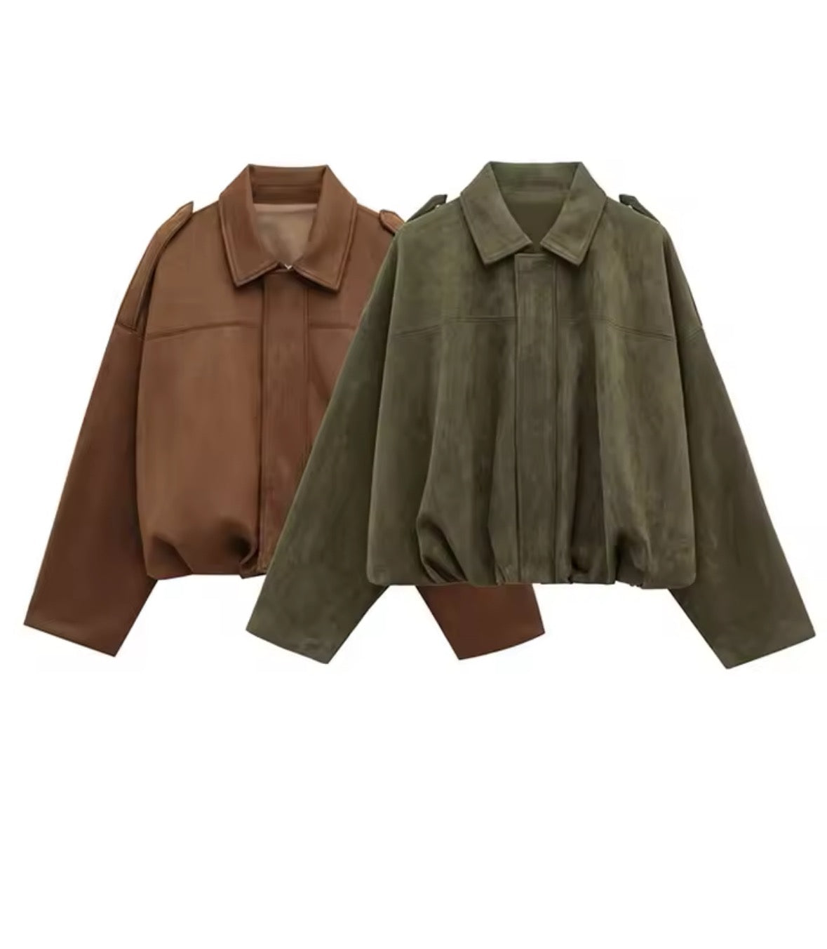 Suede Bomber Jacke - PRE ORDER