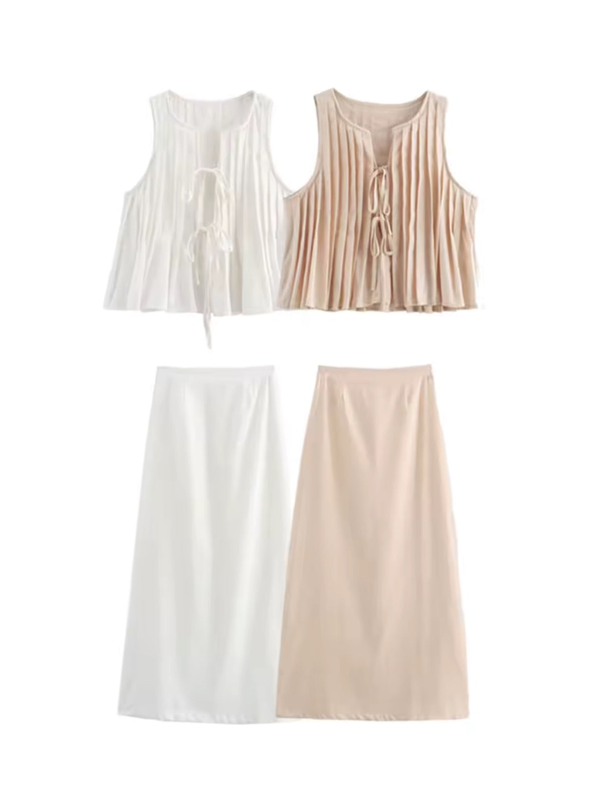 Santorini Breeze Co-Ord Set ( Elegant, leicht, mediterran - perfekt für Sommer-Vibes )