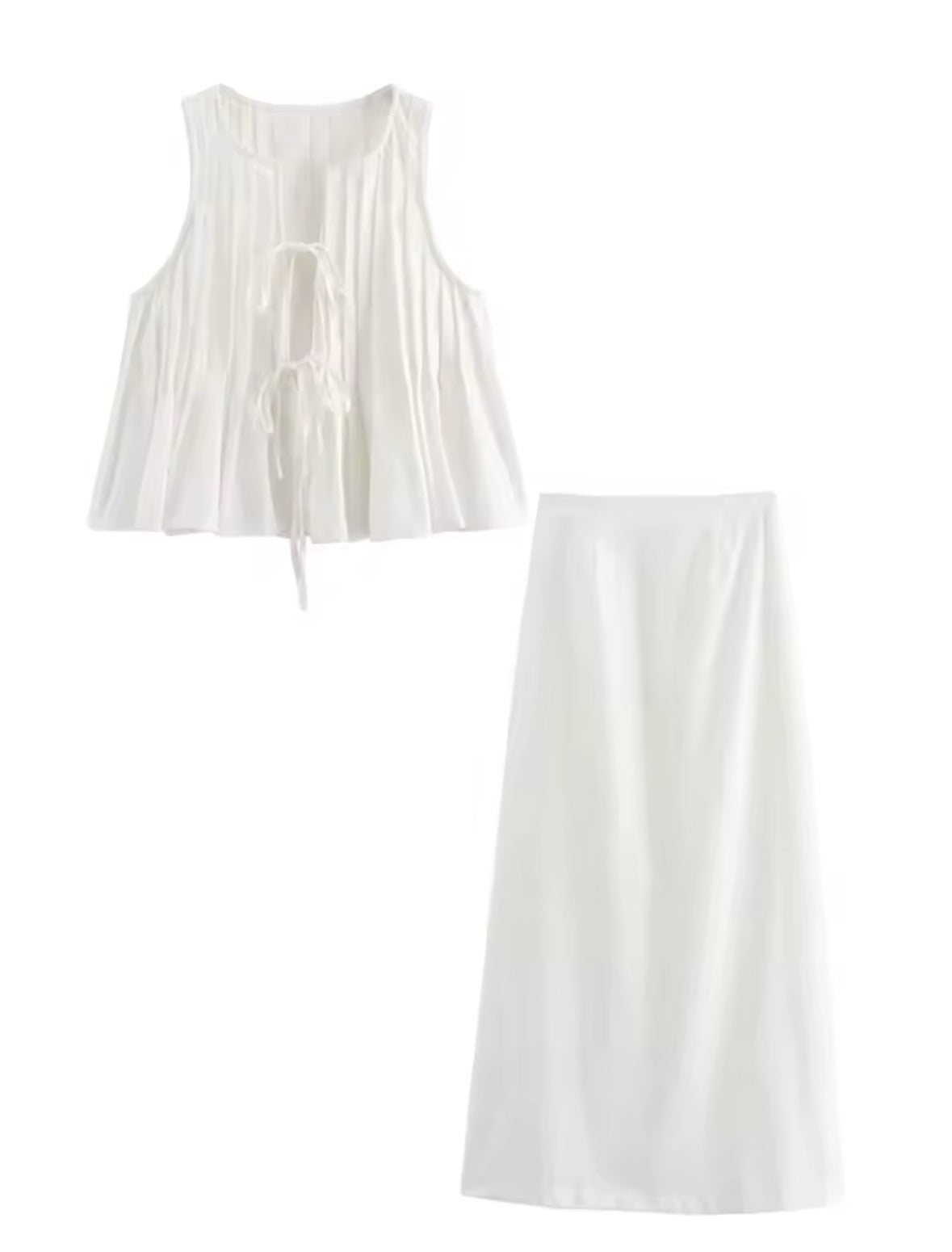 Santorini Breeze Co-Ord Set ( Elegant, leicht, mediterran - perfekt für Sommer-Vibes )