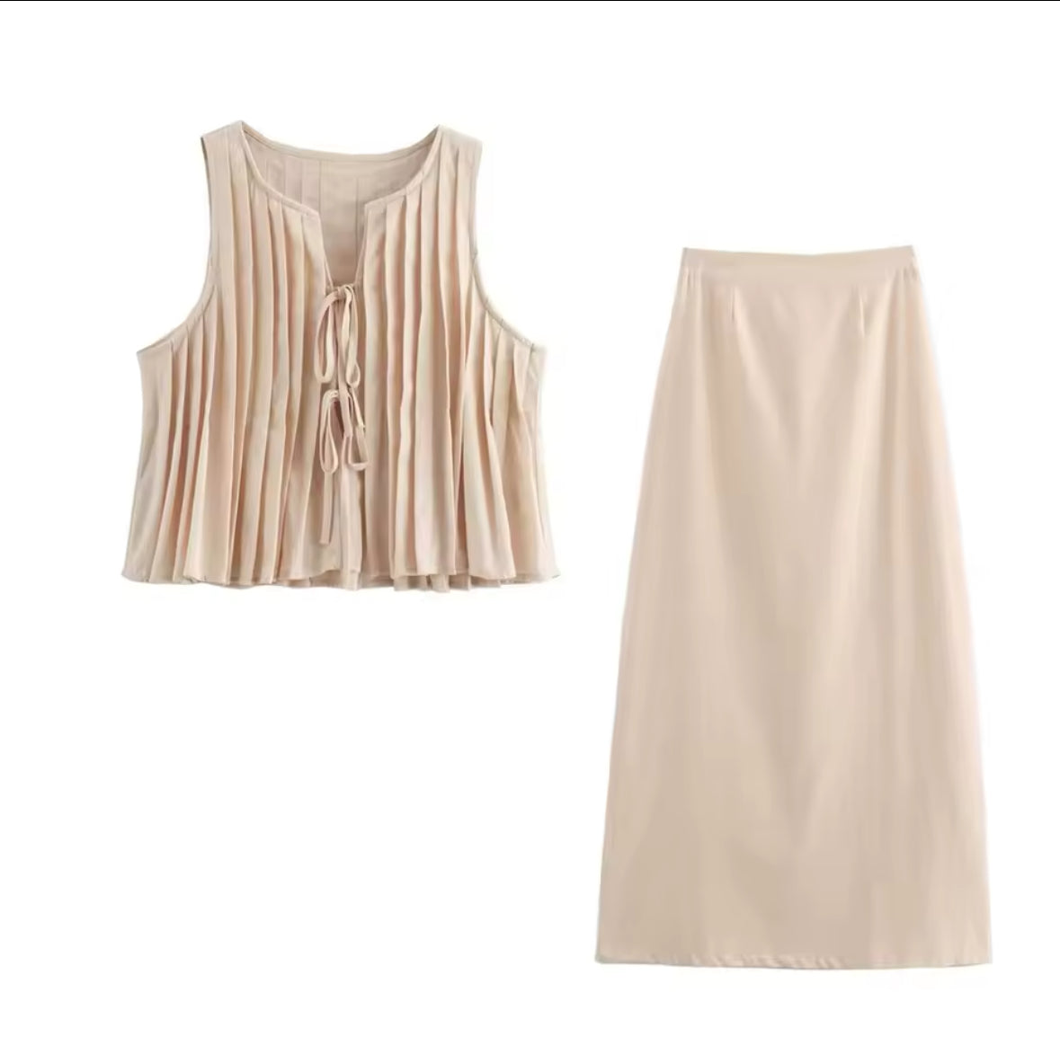 Santorini Breeze Co-Ord Set ( Elegant, leicht, mediterran - perfekt für Sommer-Vibes )