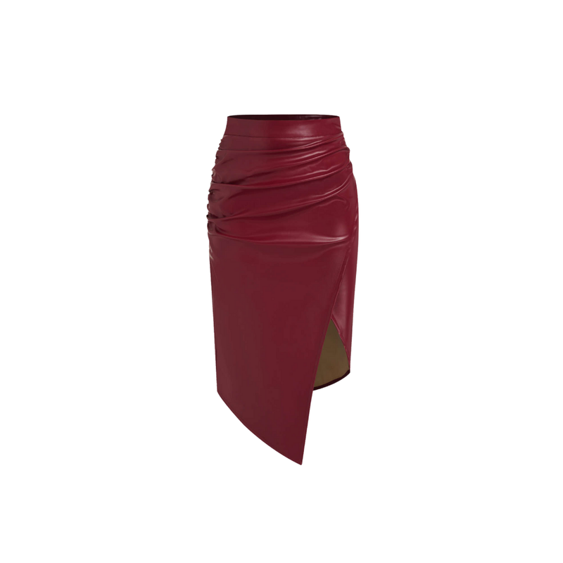 Femme Fatale Faux Leather Skirt