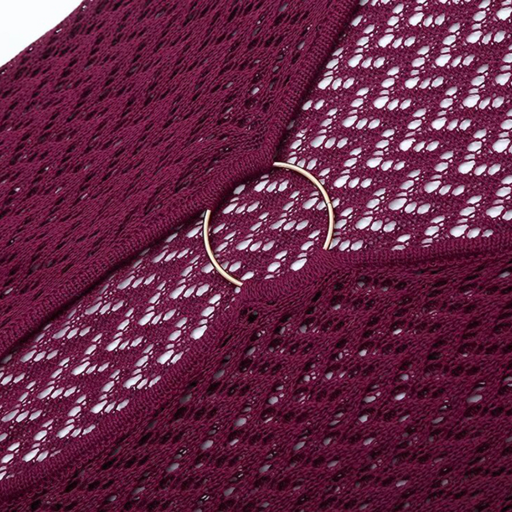 Sunset Muse – Strick-Maxikleid mit Cut-Out-Detail