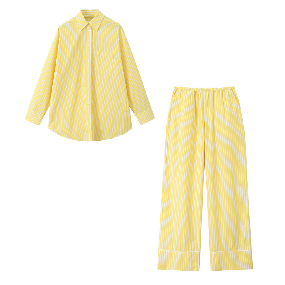 Sunny Ease – Striped Two-Piece
